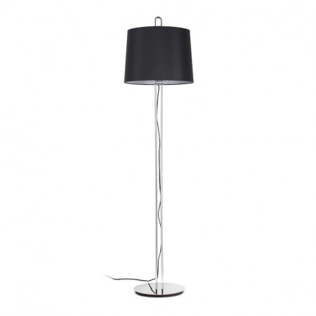 Lampadaire Montreal Faro - Chrome/noir - Sans ampoule - E27