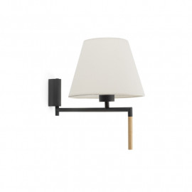 Lampe applique Ron par Faro - Gris foncé/beige - Sans ampoule - E27