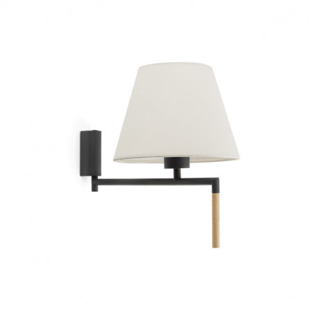 Lampe applique Ron par Faro - Gris foncé/beige - Sans ampoule - E27