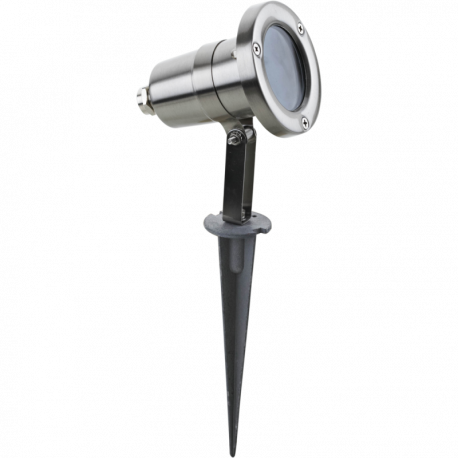 Spot à piquer Arlux - GU10 - 5W - 3000K - Inox