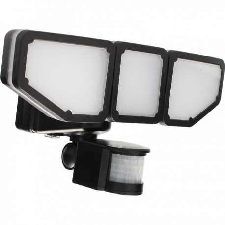 Projecteur Solaire Drift Arlux - Projecteur extérieur à détecteur de mouvement - 15W - Noir