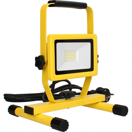 Projecteur portable Série P Arlux - 20W - 1600lm - IP65 - Jaune