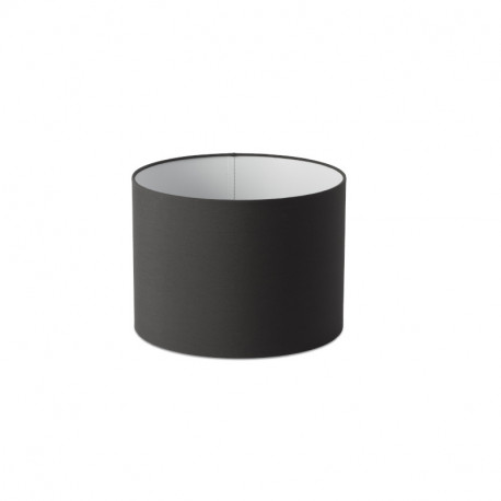 Abat-jour lampe de table Drum Faro - Noir - Sans ampoule - ø300mm