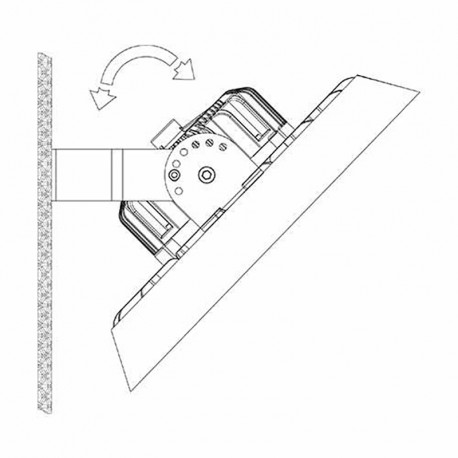 Kit de fixation saillie pour suspension industrielle HBY Highlight Arlux