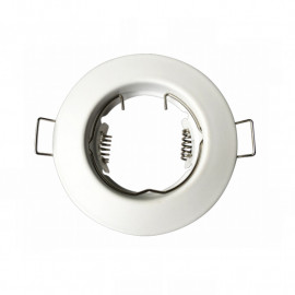 Collerette ronde pour spot encastrable Arlux - Blanc - IP20 - ø80mm