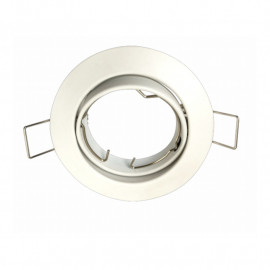 Collerette orientable pour spot encastrable Arlux - Blanc - IP20 - ø81mm