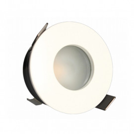 Collerette ronde pour spot encastrable Arlux - Blanc - IP65 - ø82mm