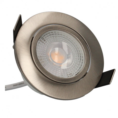 Kit spot encastré orientable SPT202 Arlux - LED - 5W - 2700K - 400Lm - ø82mm - Acier