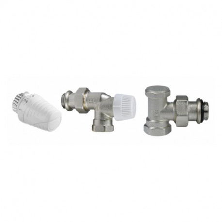 Pack régulation équerre inversée pour radiateur eau chaude Honeywell - Ø1/2”