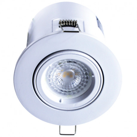 Kit spot encastré orientable BBC SPT204 Arlux - GU10 - 5W - 4000K - 380Lm - ø100mm - Blanc