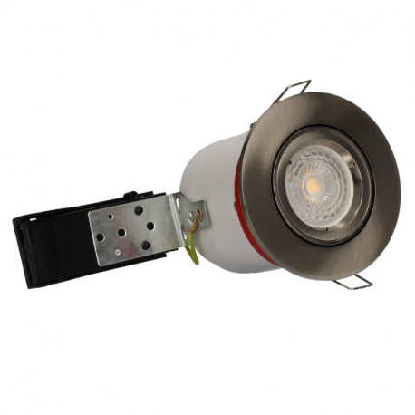 Kit spot encastré orientable BBC SPT204 Arlux - GU10 - 5W - 2700K - 380Lm - ø100mm - Acier