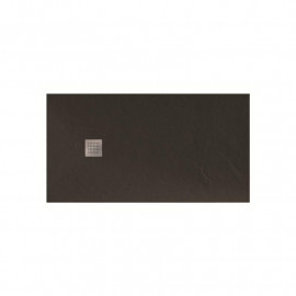 Receveur Beto ultra-plat Aquance - Rectangulaire - 120x90cm - A poser ou encastrer - Gris anthracite