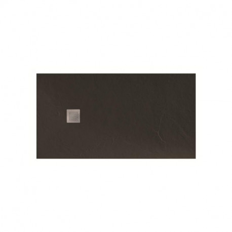 Receveur Beto ultra-plat Aquance - Rectangulaire - 160x90cm - A poser ou encastrer - Gris anthracite
