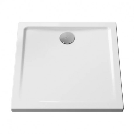 Receveur de douche Belo II ultra-plat antigliss Aquance - 100x80cm - A poser ou encastrer - Blanc