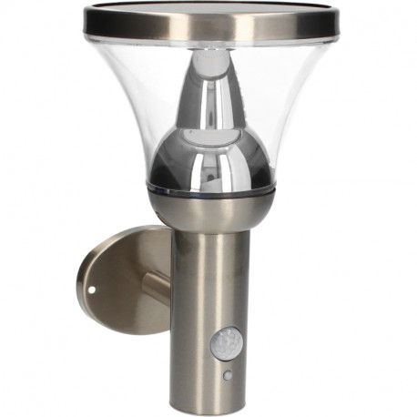 Applique solaire Bastide Arlux - Détecteur de mouvement infrarouge - 6W - Inox