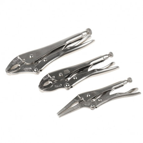 Jeu de pinces RS PRO - L. (hors tout) 250 mm - 3 pièces