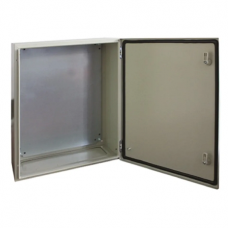Coffret mural étanche RS PRO - Porte pleine - 600 x 600 x 200mm - Acier - Gris