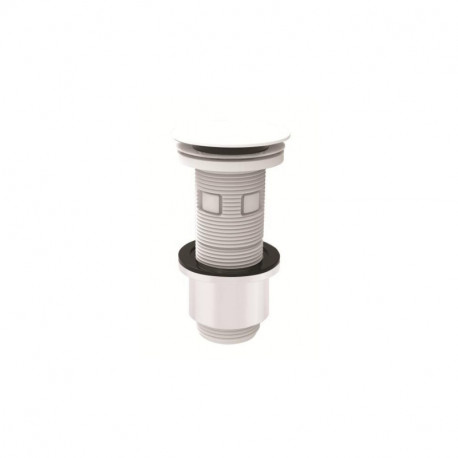 Bonde lavabo universelle à double système MB Expert - Sortie verticale - Ø65mm - ABS Blanche
