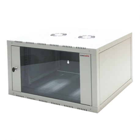 Coffret mural vide RS PRO - Porte en verre - 12 modules - 621 x 600 x 400mm - Acier - Gris