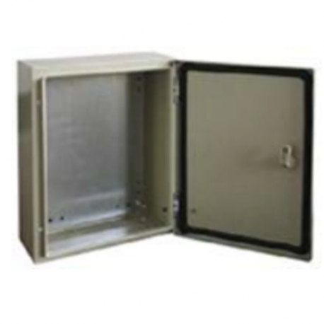 Boîtier mural RS PRO - Porte pleine - IP66 - 800 x 800 x 300mm - Acier - Gris