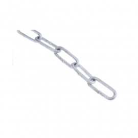 Chaîne acier plaqué zinc RS PRO - ø26x3mm - Longueur 10m - 45kg de charge
