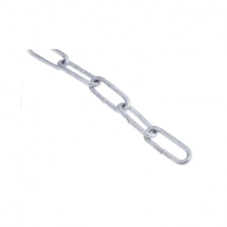 Chaîne acier plaqué zinc RS PRO - ø26x3mm - Longueur 10m - 45kg de charge