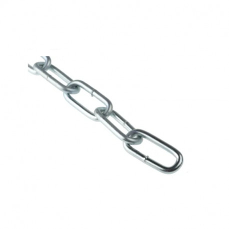 Chaîne acier plaqué zinc RS PRO - ø35x5mm - Longueur 10m - 130kg de charge