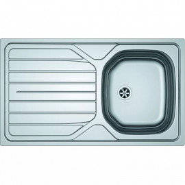 Évier Renova Franke - A encastrer - 1 cuve 1 égouttoir - 860x500mm - Inox lisse