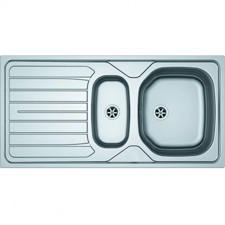 Évier Renova Franke - A encastrer - 1 cuve 1/2 & 1 égouttoir - 1000x500mm - Inox