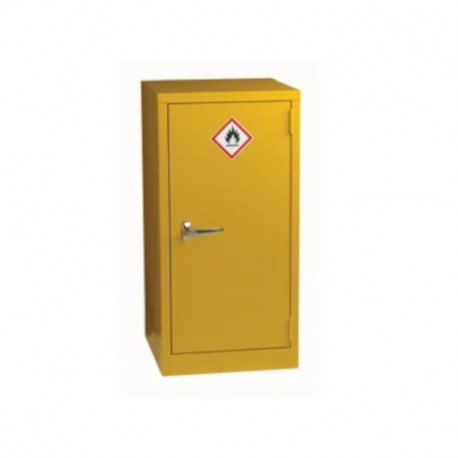 Armoire en acier pour produits dangereux RS PRO - 1 étagère - Jaune - Verrouillable