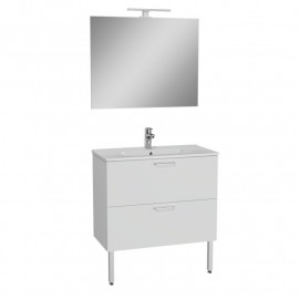 Kit meubles de salle de bain Cast Aquance - Largeur 60cm - Blanc brillant