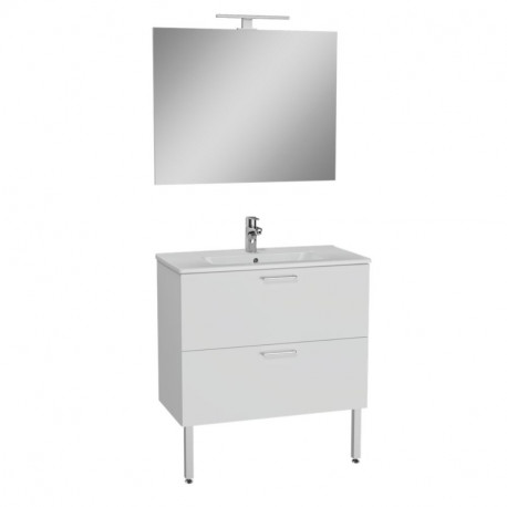 Kit meubles de salle de bain Cast Aquance - Largeur 70cm - Blanc brillant