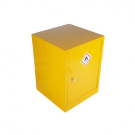 Armoire en acier pour produits inflammables RS PRO - 1 étagère - Jaune - Verrouillable