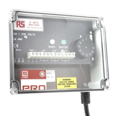 Thermostat de chauffage à trace RS Pro - Pour boîte de jonction
