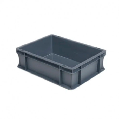 Bac gerbable Europe RS Pro - 10L - Sans couvercle - Polypropylène - Gris