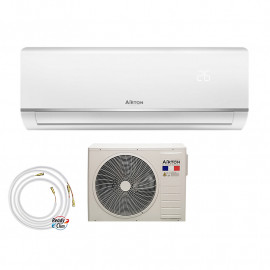 Pack Climatiseur réversible Monosplit + Pompe à chaleur Airton + Liaisons frigorifirques 4m 1/4 3/8 - 3400W - 40m²