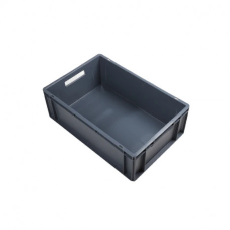 Bac gerbable Europe RS Pro - 40L - Sans couvercle - Polypropylène - Gris