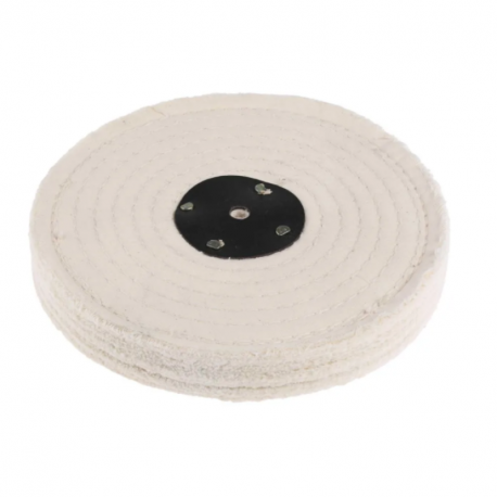 Tampon de polissage en coton cousu RS PRO - 3 sections - Ø 8 pouces