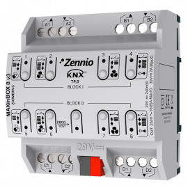 Actionneur multifonctions KNX Zennio - ZIOMB8V3 - 8 sorties 16A