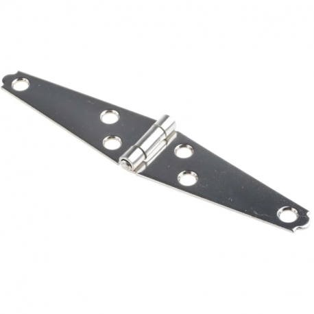 Lot de 2 charnières sangle RS PRO - 145x29x1.5mm - Inox