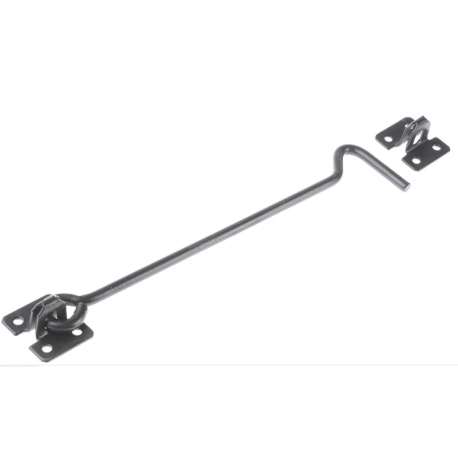 Crochet de porte RS PRO - Acier epoxy - Gris