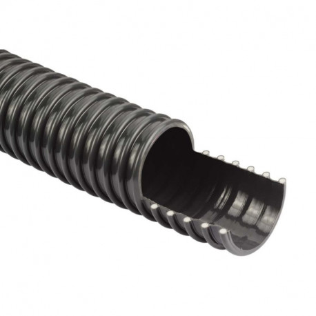 Tuyau PVC flexible RS Pro - Renforcé - Gris anthracite - 10m - 76mm