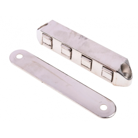 Loqueteau magnétique RS PRO - Force 8kg - 85x16x15mm - Zinc moulé