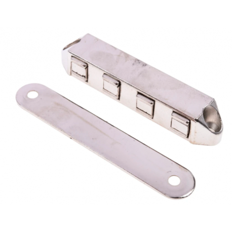 Loqueteau magnétique RS PRO - Force 8kg - 85x16x15mm - Zinc moulé