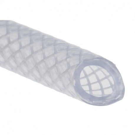 Tuyau PVC/PET flexible RS Pro - Renforcé - Transparent - 25m - 10x14mm