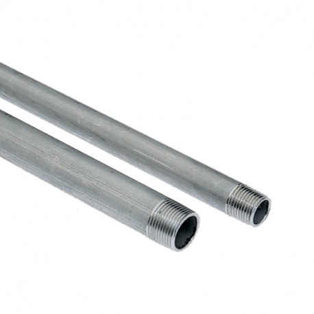 Tube fileté en Acier Inox 316L RS Pro - DN 21 - 2m - 1/2"