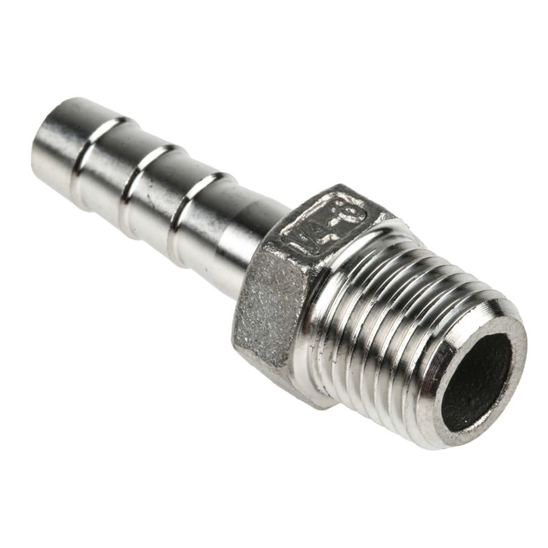 Raccord De Tuyau En Inox Longueur 2 – 3/8" NPT Mâle à 3/8" NPT Femelle – Pour Installations Hydrauliques Ou Pneumatiques