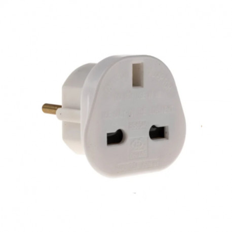 Adaptateur de voyage GB vers Europe RS PRO - Type G - Britannique 3 broches