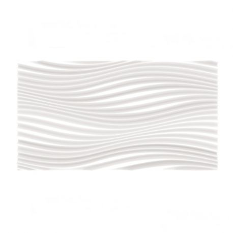 Radiateur électrique design Atlantic Irisium connecté - Horizontal - 1500W - Blanc