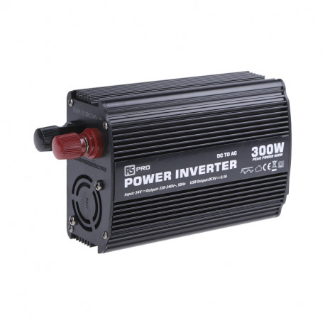 Convertisseur continu-alternatif RS Pro - Onde sinusoïdale modifiée - 300W
